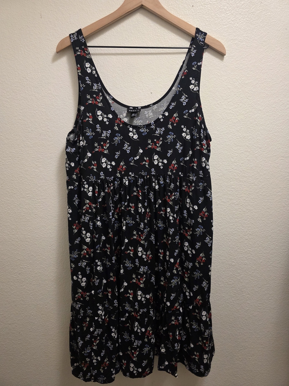 TORRID Floral Scoop Neck Black Women's Dress